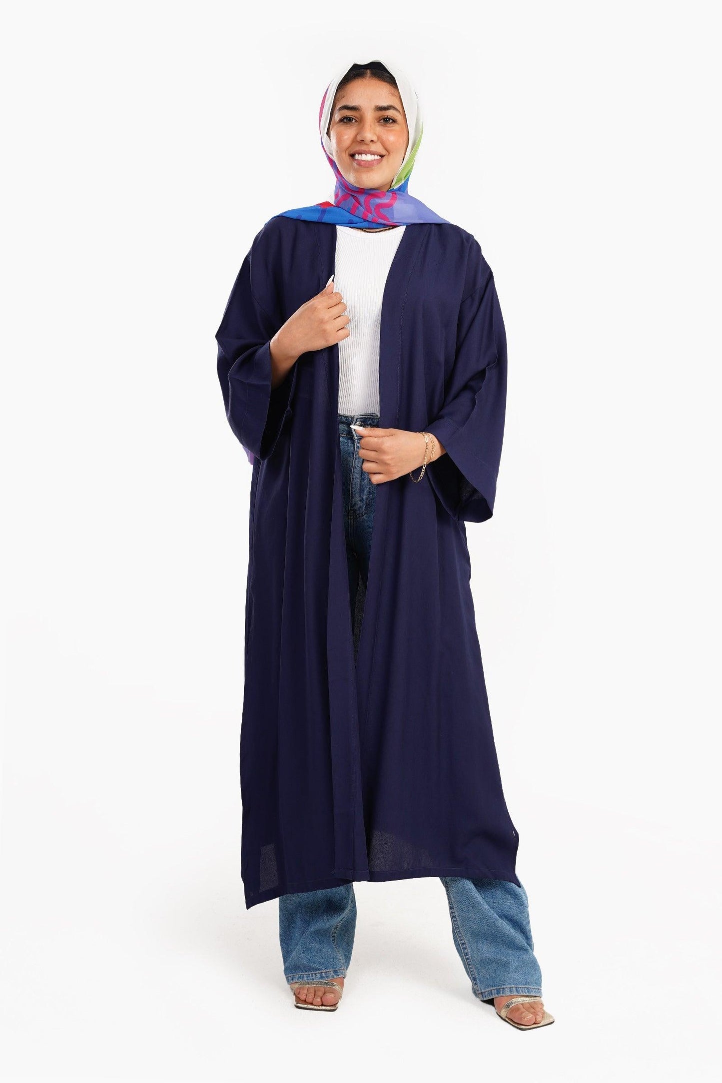 Kimono with Back Fish Print