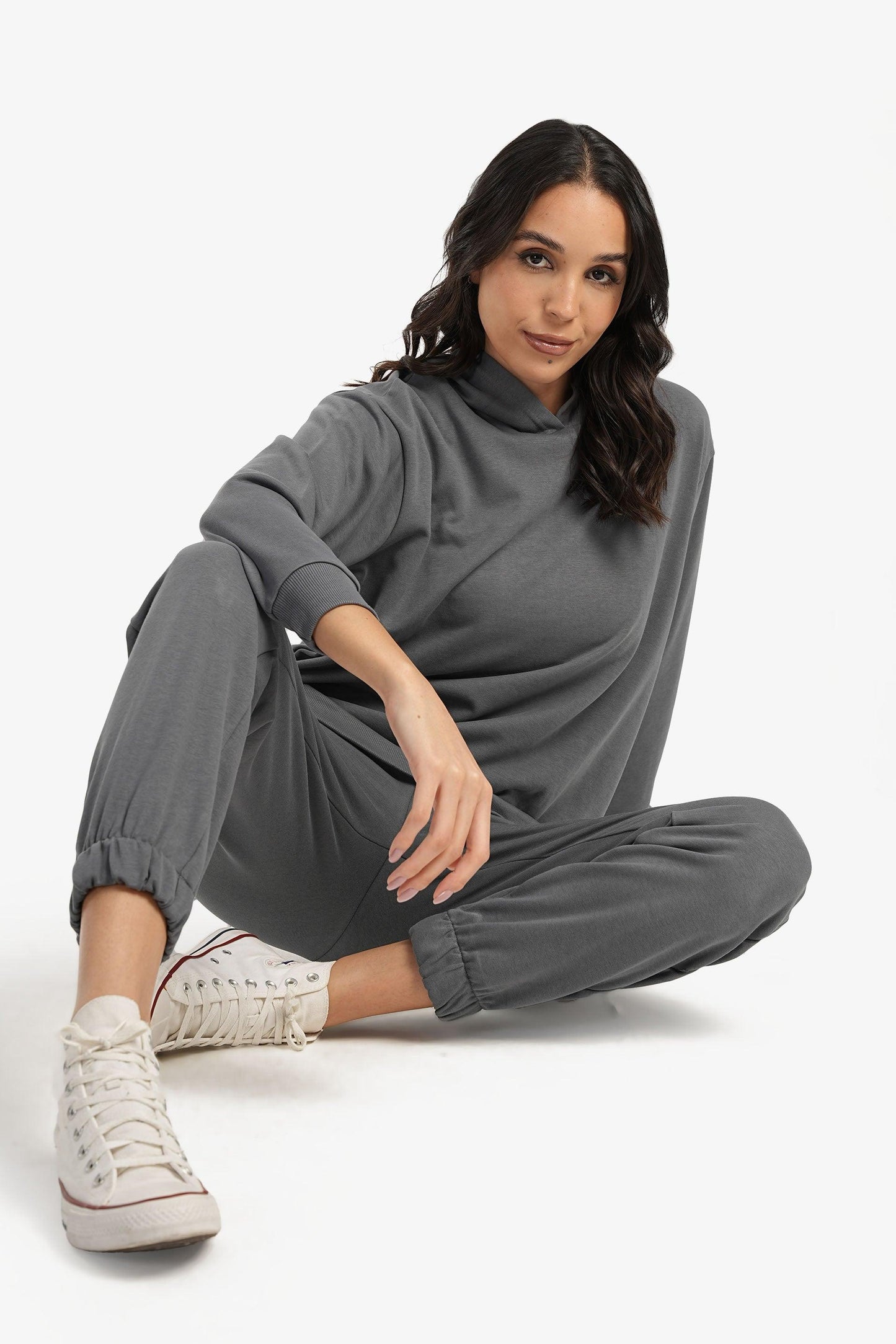 بنطلون جوجر رمادي غامق