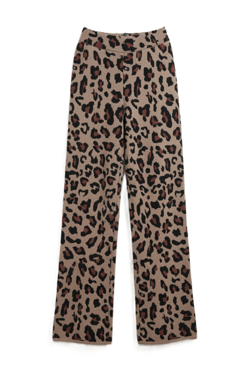 Leopard Flare Pants