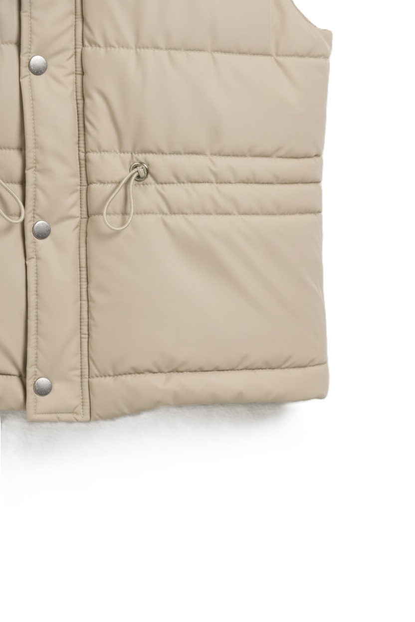 High Neck Puffer Vest