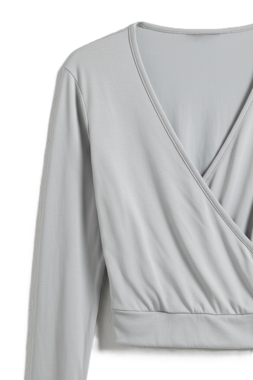 Tie-Back Wrap Lounge Top