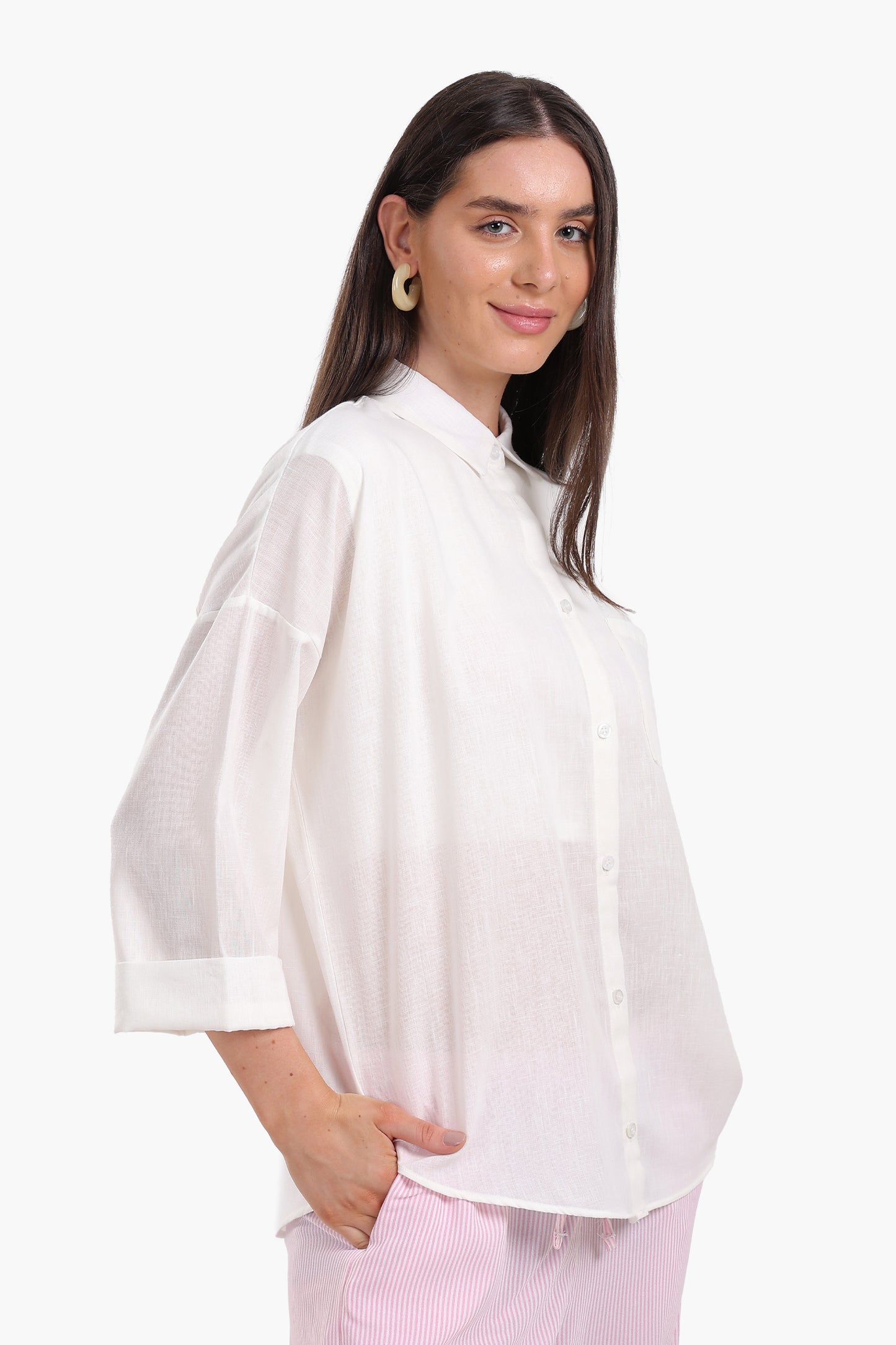 Shirt with 3/4 Sleeves