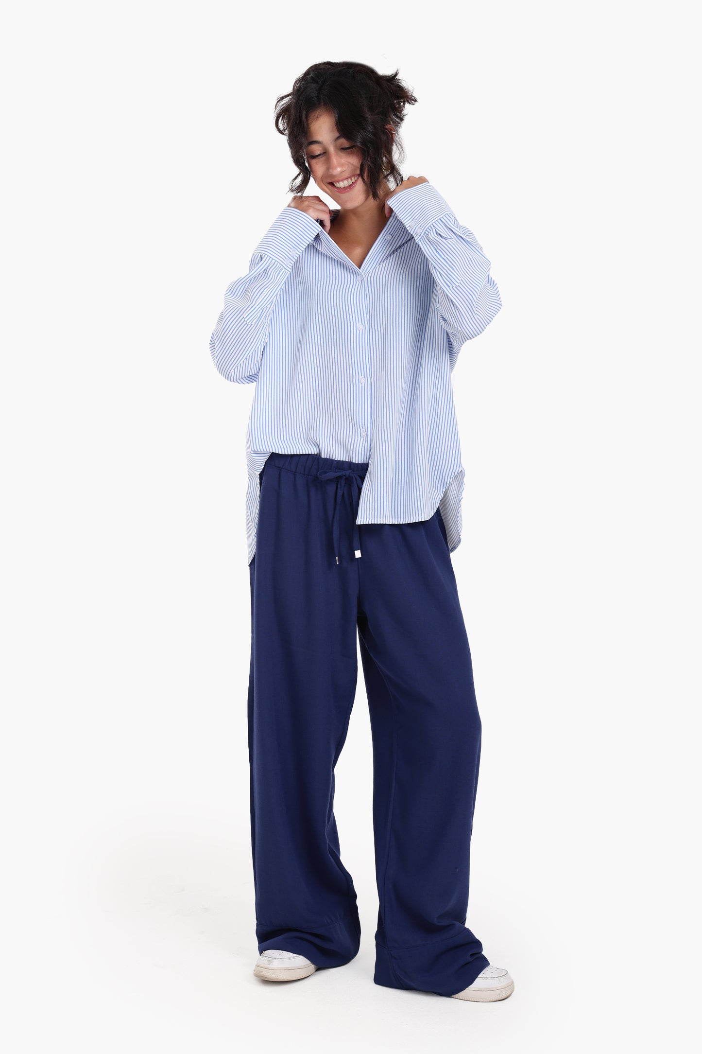 قميص مخطط مريح