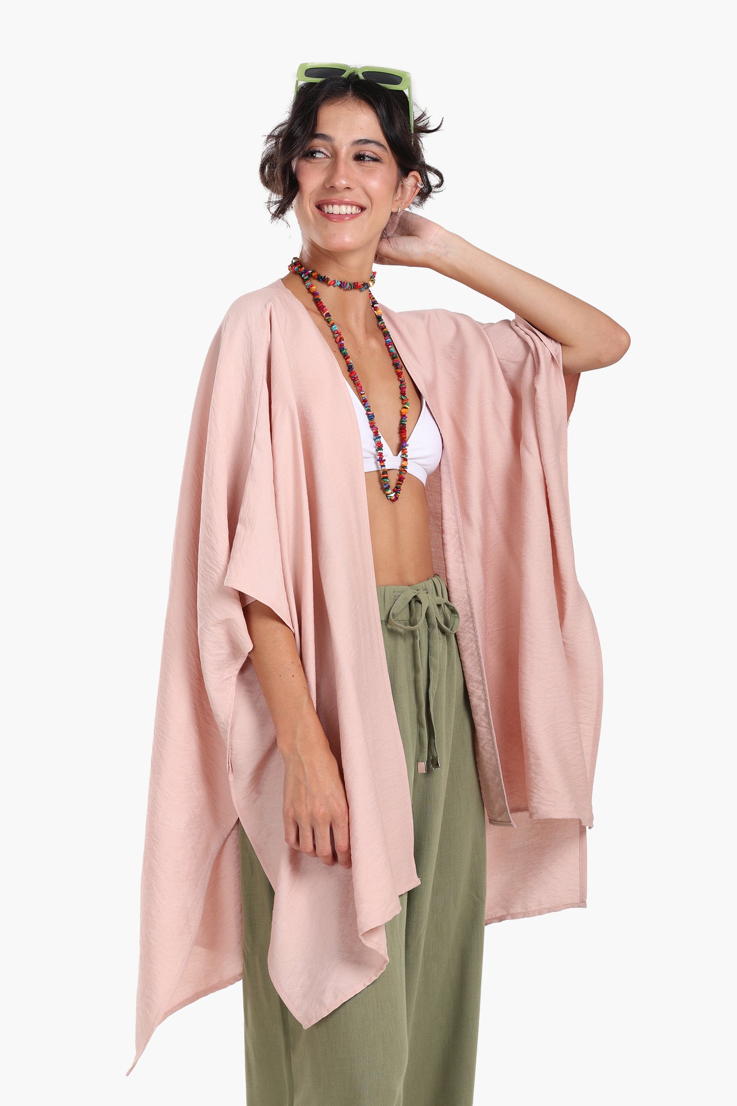Asymmetrical Tencel Kimono