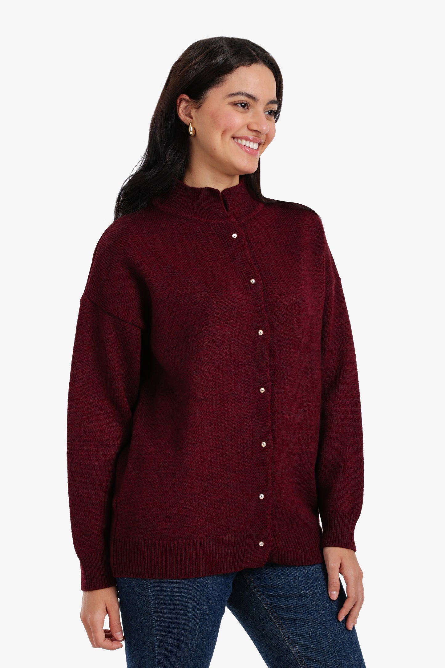 كارديجان تريكو بأزرار أمامية