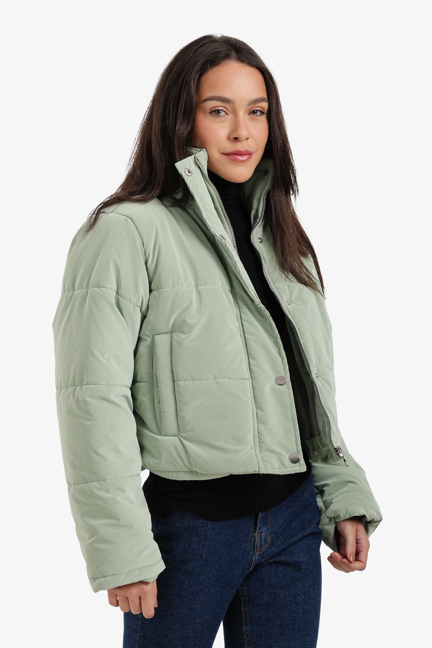 Cropped Puffer Jacket