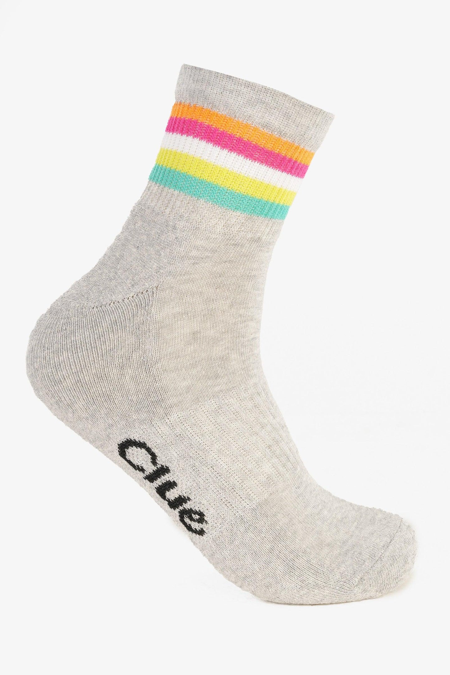 Striped Quarter Length Socks - 3 Pairs