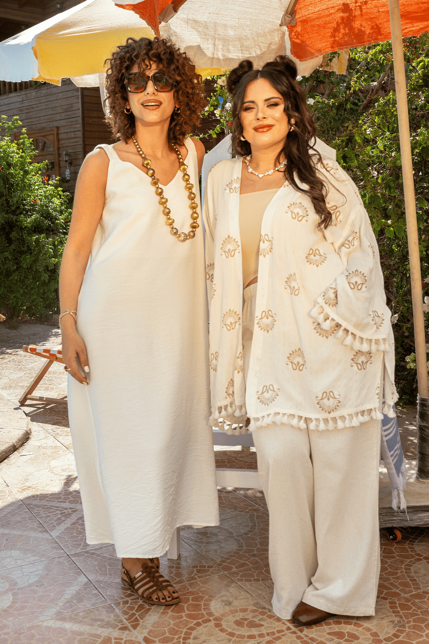 Chic V-Neck Midi Dress