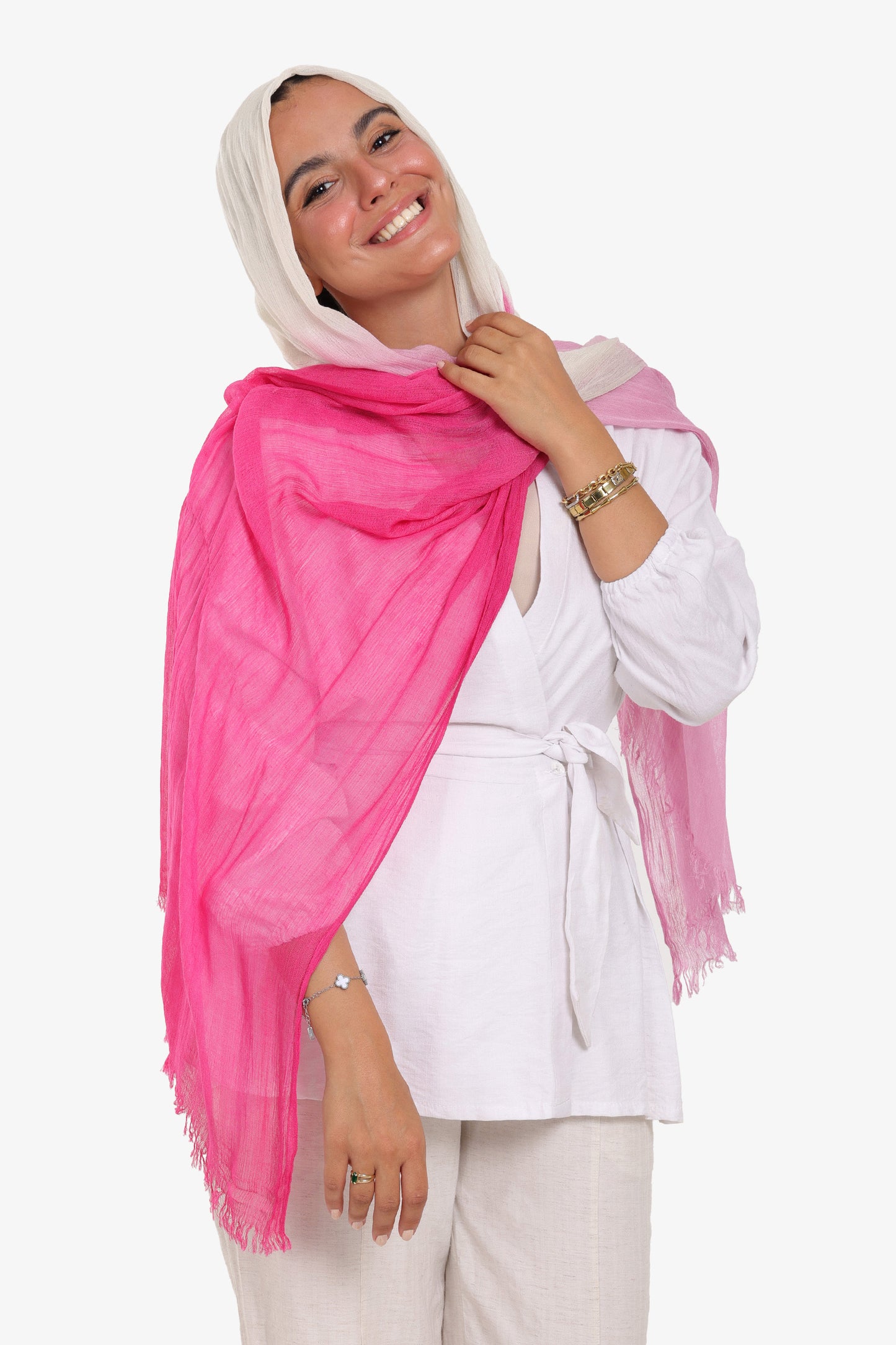 Gradient Cotton Scarf