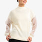 Sheer Sleeve Pullover