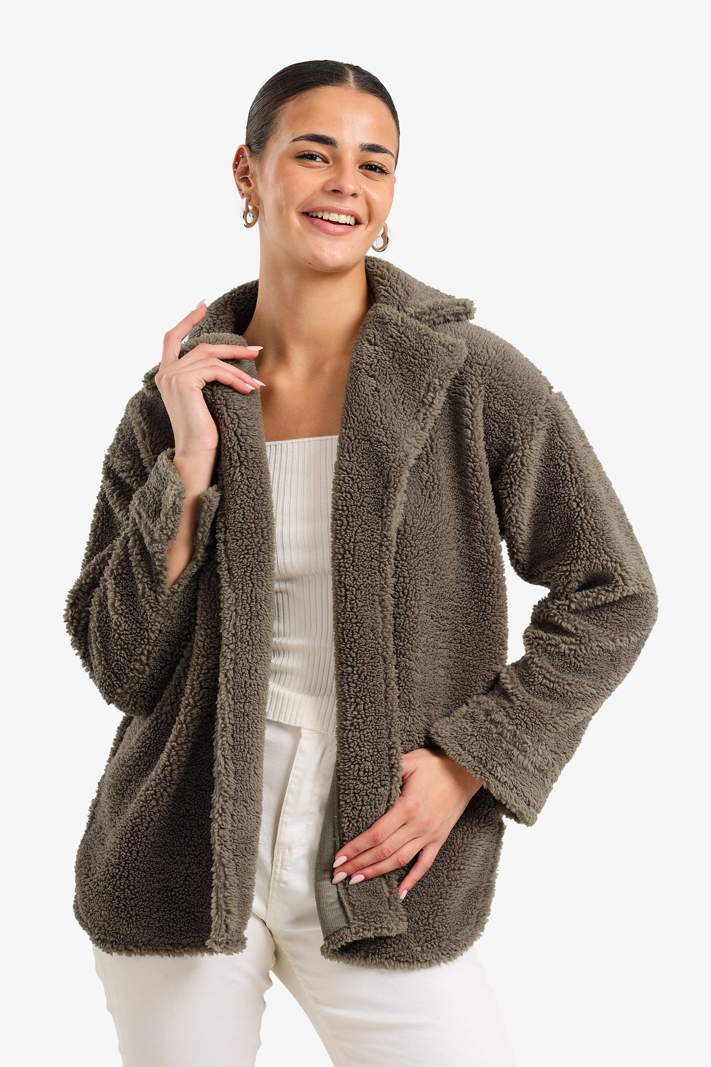 Notch Collar Relaxed Jacket