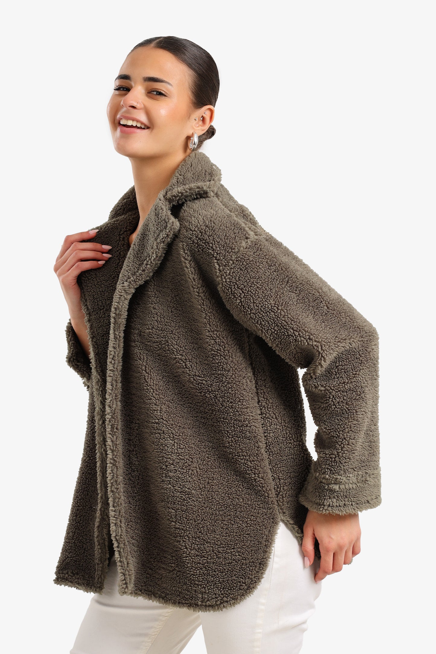 Notch Collar Relaxed Jacket