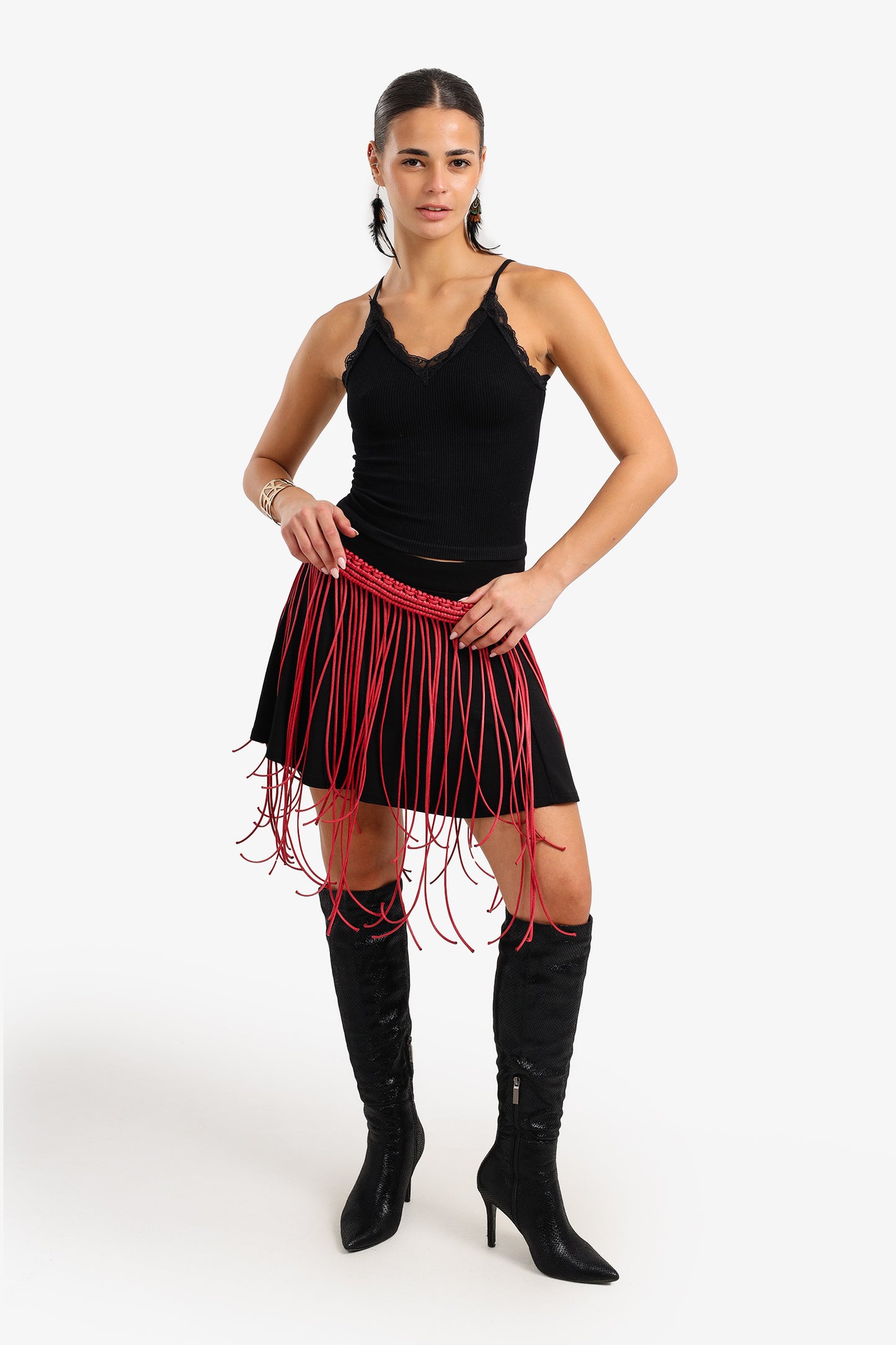 Waist Braided Fringe Belt