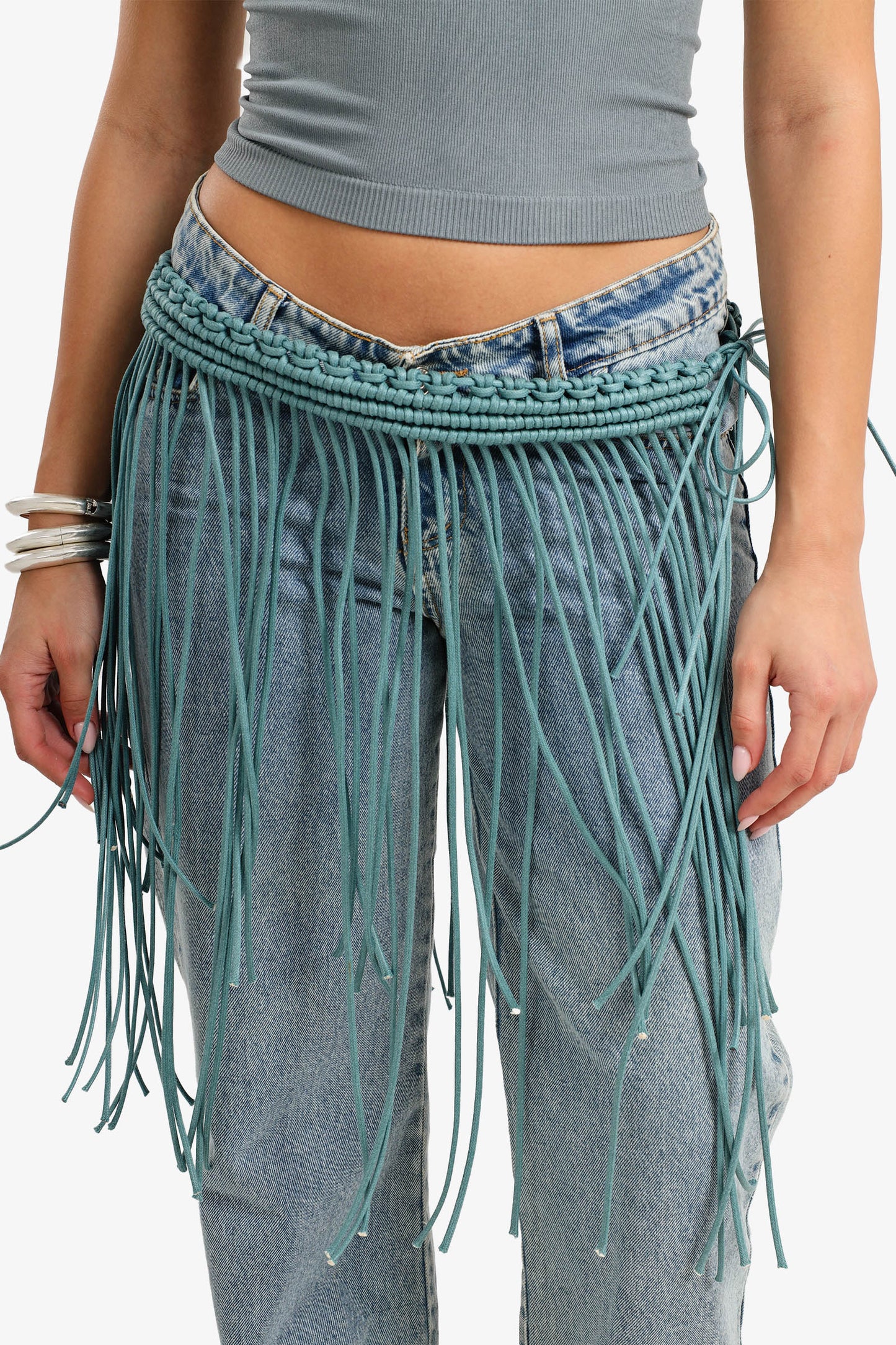 Waist Braided Fringe Belt