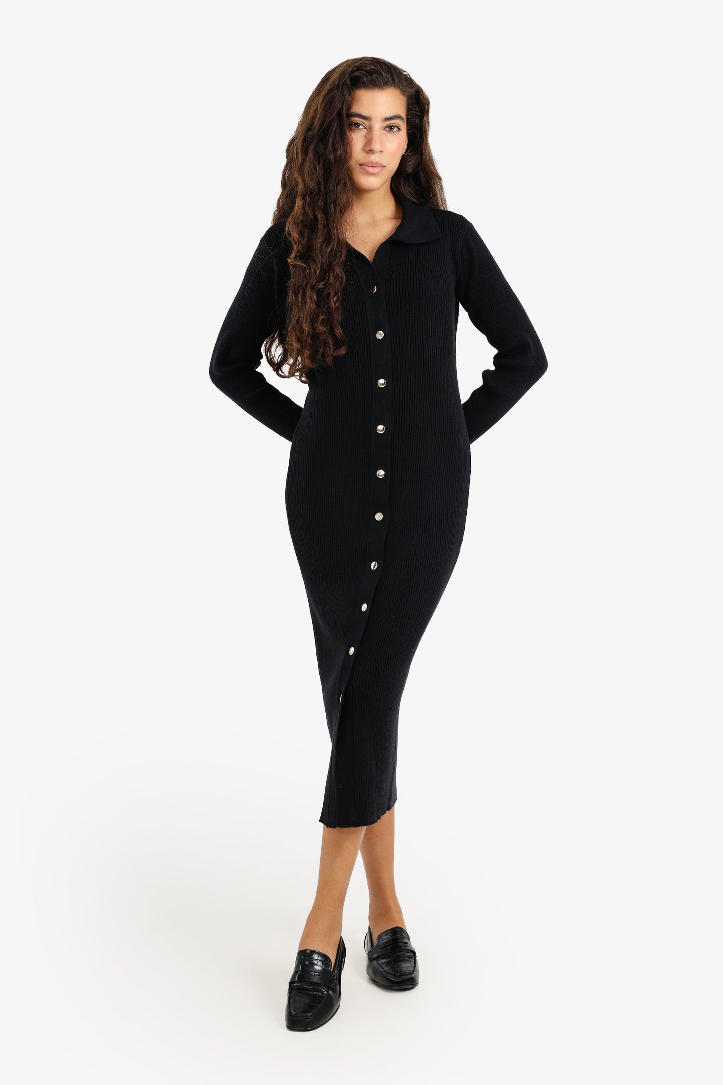 Button-Down Midi Dress