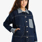 Two-Tone Denim Jacket
