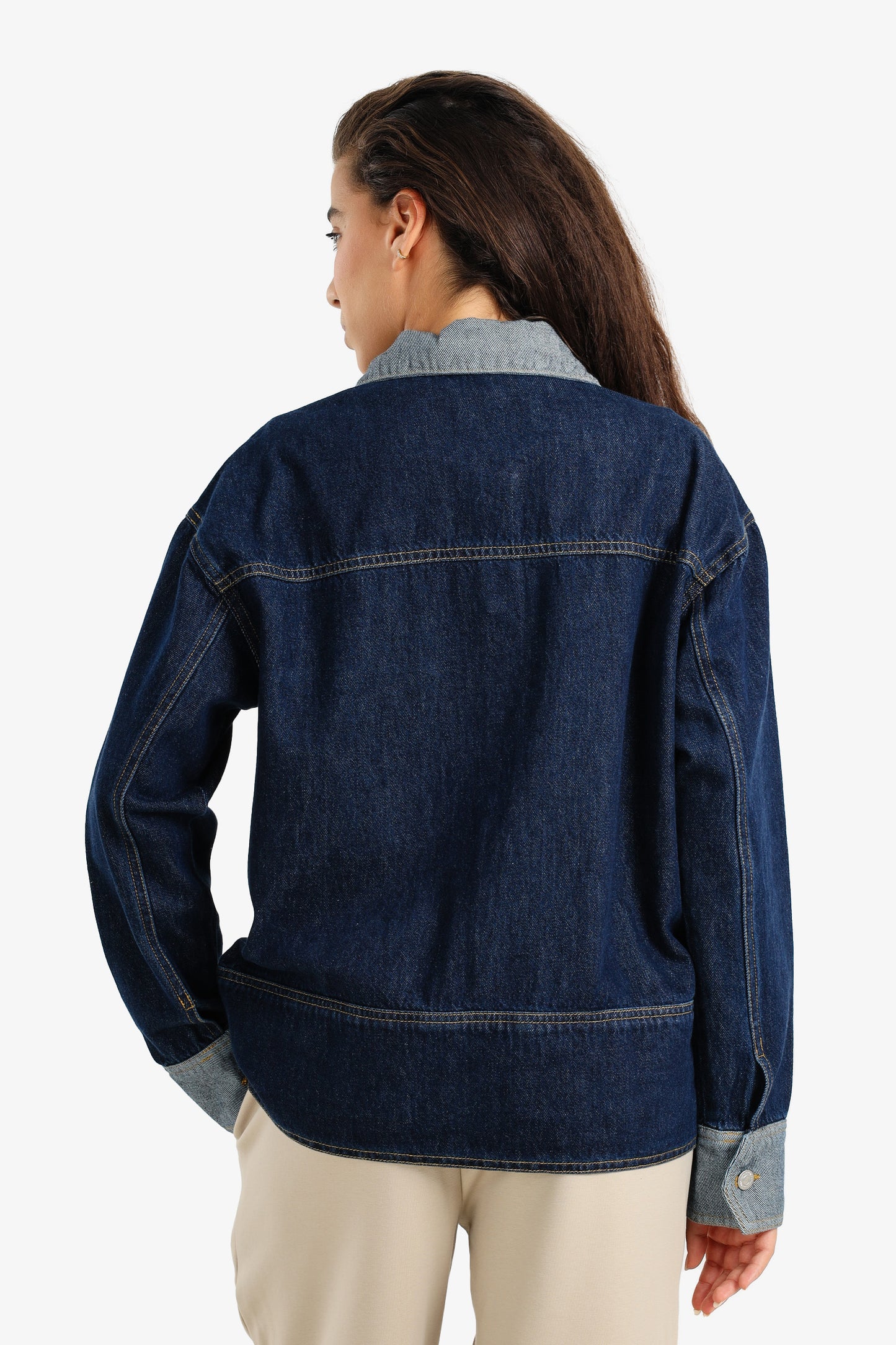 Two-Tone Denim Jacket