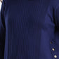 Ribbed Pullover with Side Buttons