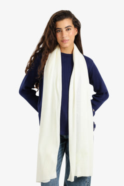 Classic Ribbed Knitted Scarf