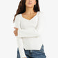 Ribbed Heart Neck Pullover