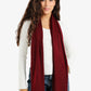 Classic Ribbed Knitted Scarf