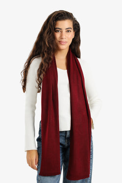 Classic Ribbed Knitted Scarf