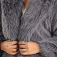 Shawl Neck Fur Jacket