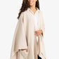 Relaxed Poncho with Zigzag Trim