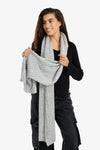Soft Ribbed Knitted Scarf