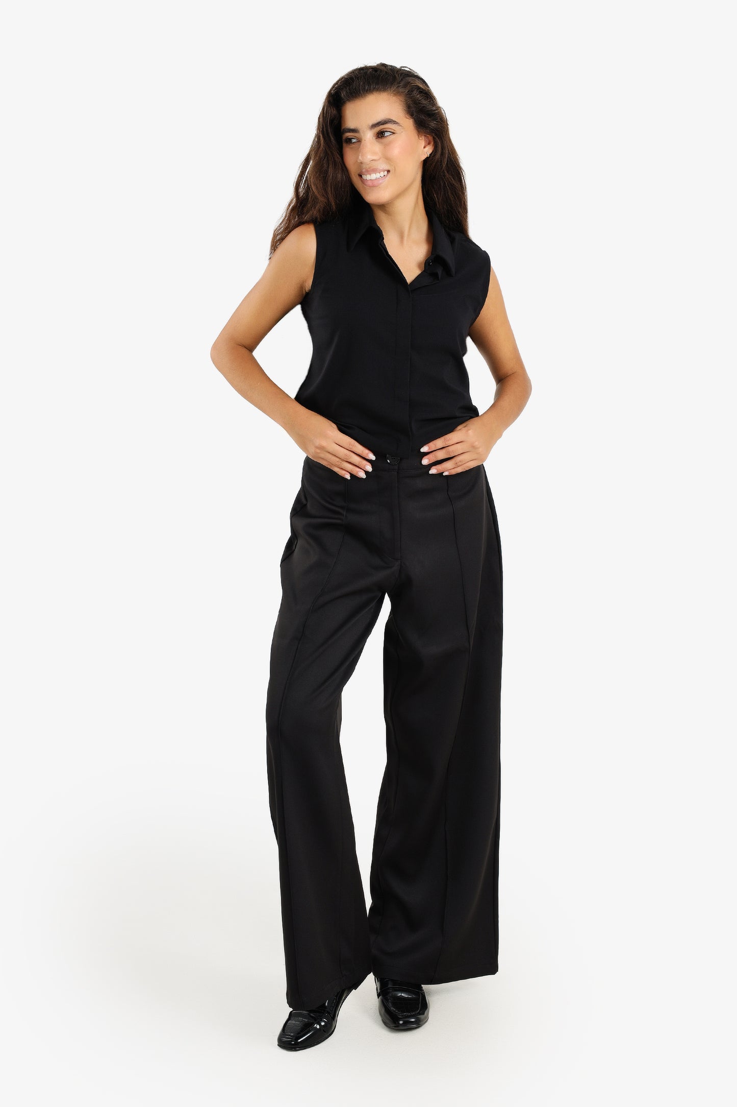 High-Waist Wide-Leg Pants