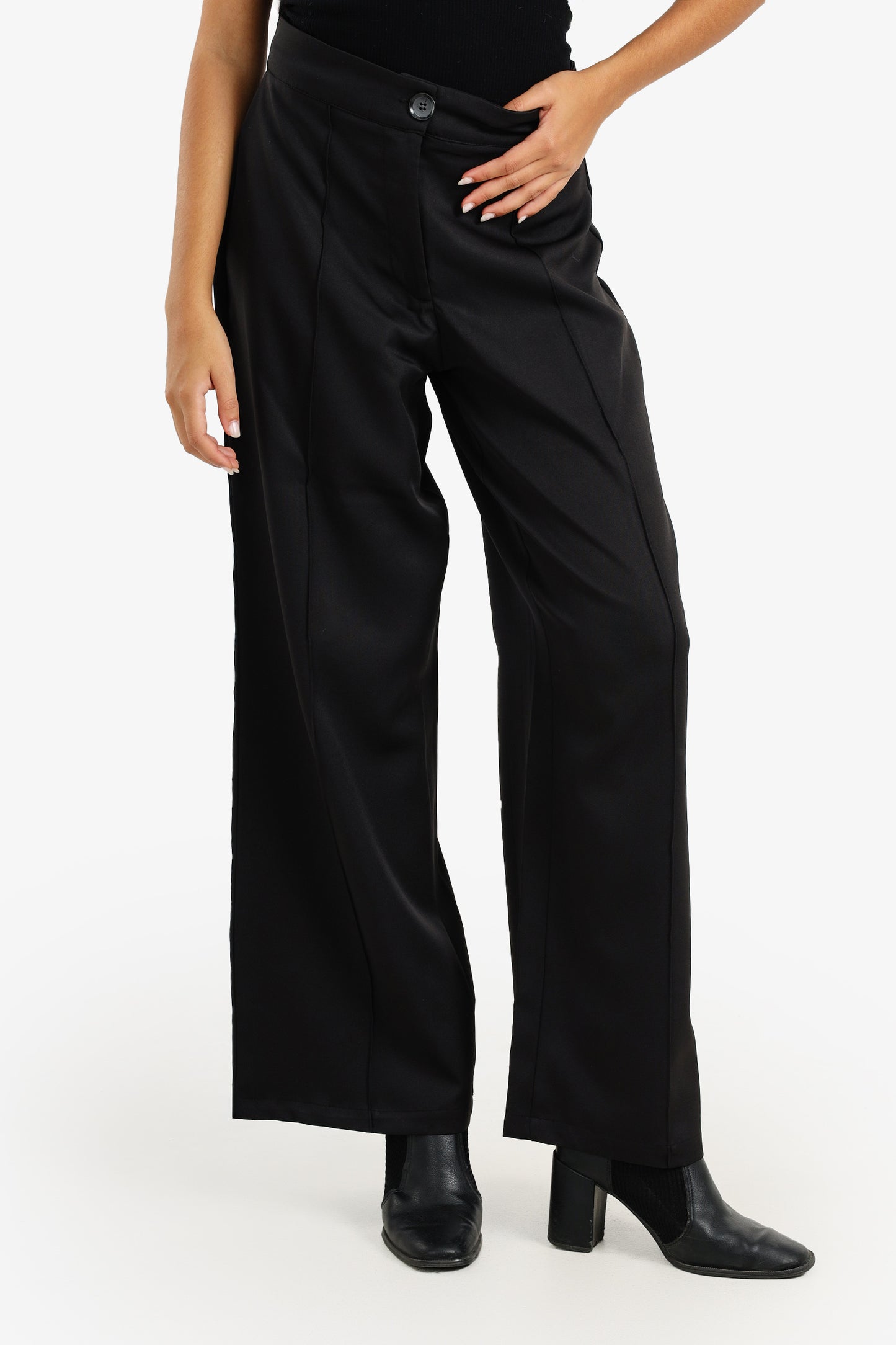High-Waist Wide-Leg Pants