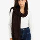 Soft Ribbed Knitted Scarf