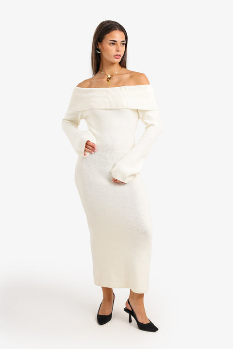 Off Shoulder Maxi Dress