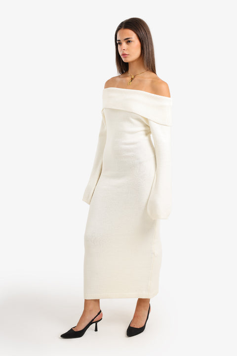 Off Shoulder Maxi Dress