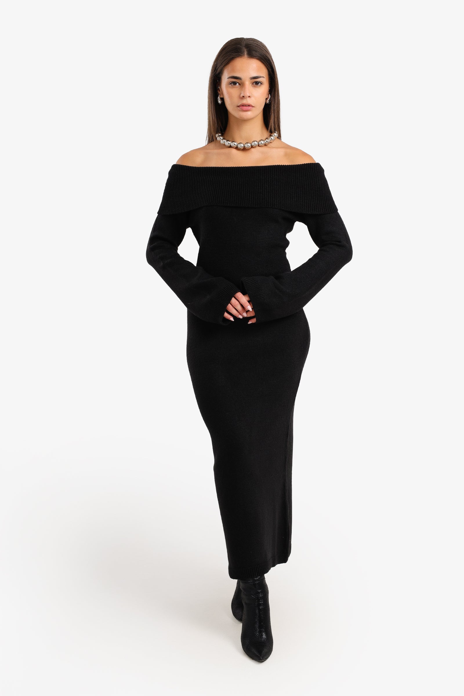 فستان ماكسي أوف شولدر