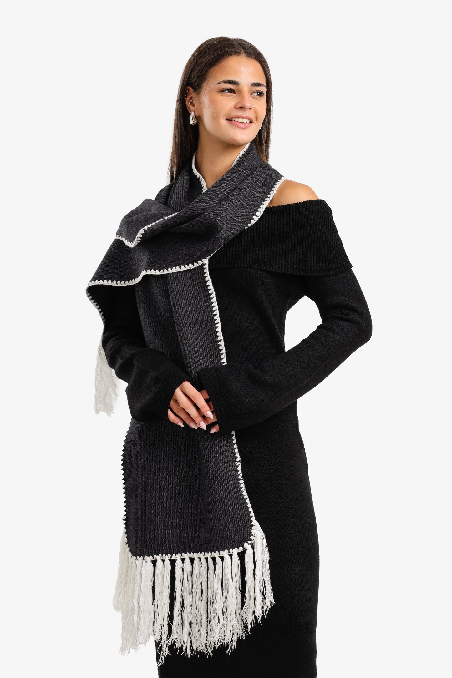 Fringed Rectangular Scarf