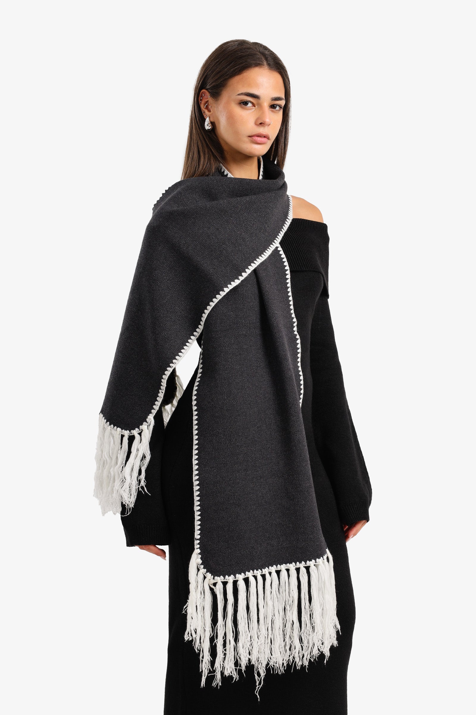 Fringed Rectangular Scarf