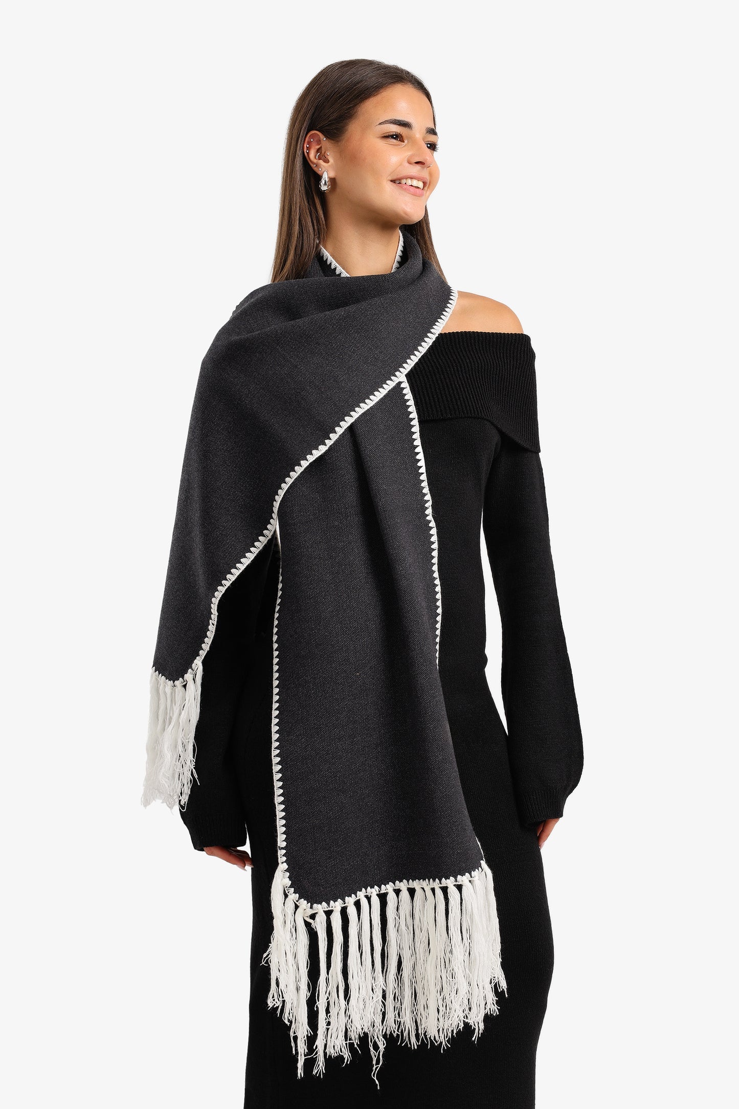 Fringed Rectangular Scarf