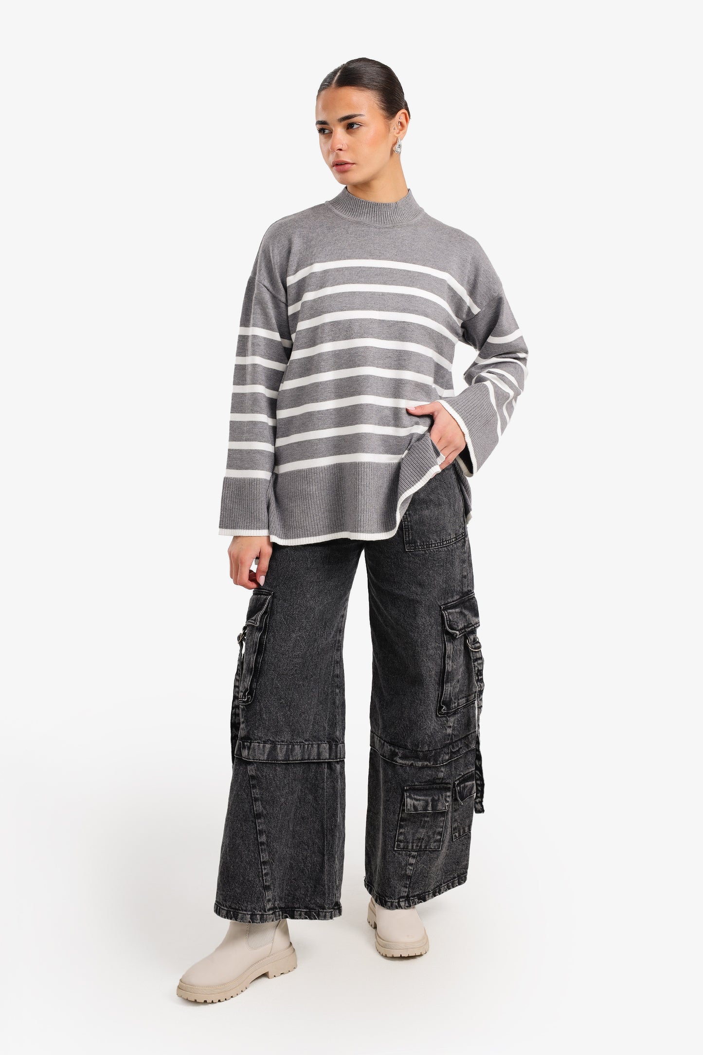 بلوفر تريكو مخطط