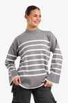 Striped Knit Pullover
