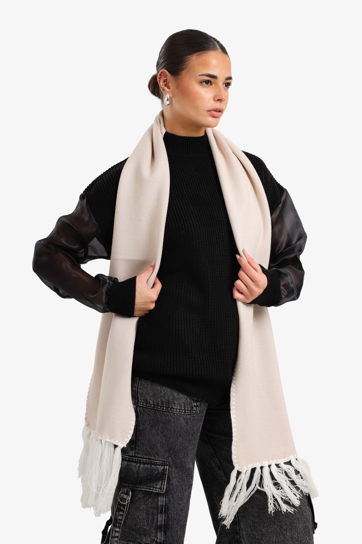 Fringed Rectangular Scarf