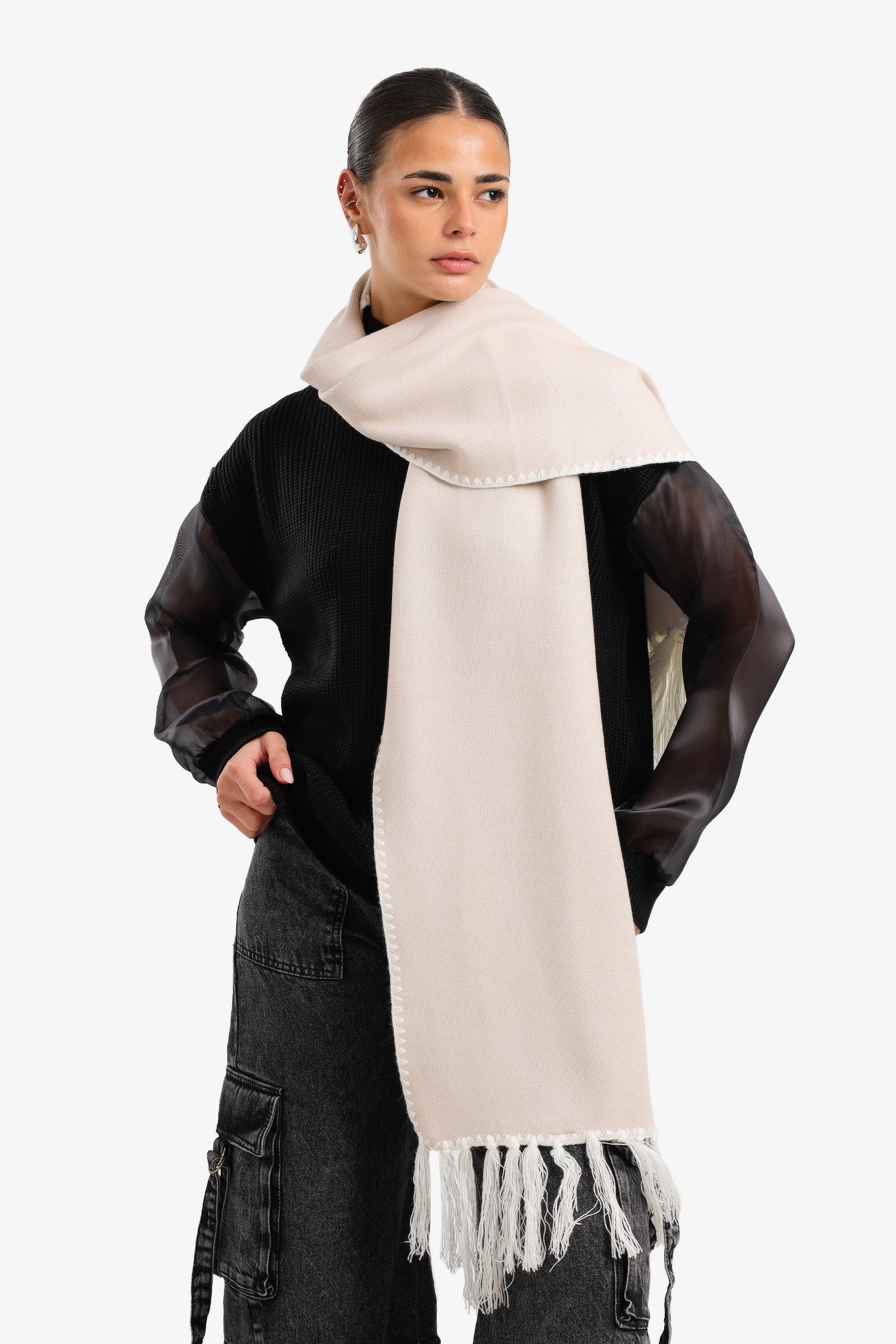 Fringed Rectangular Scarf