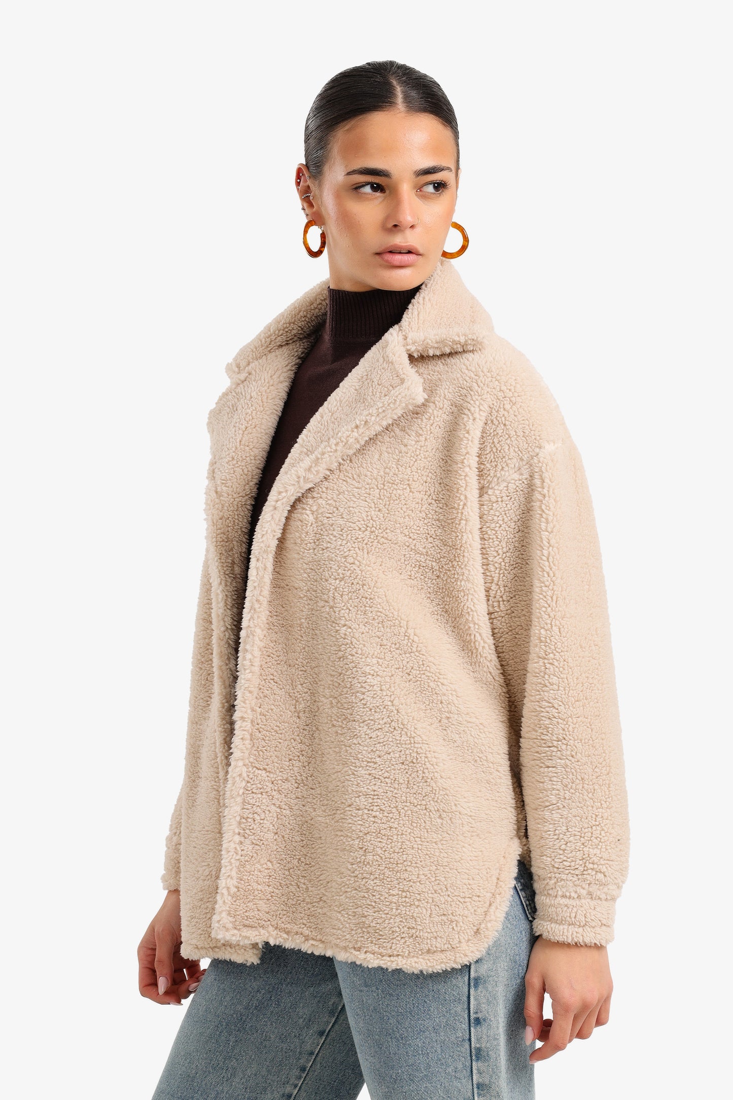 Notch Collar Relaxed Jacket