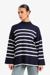 Striped Knit Pullover