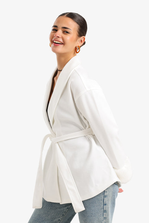 Shawl Collar Wrap Jacket