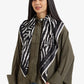 Zebra-Print Satin Scarf
