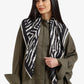 Zebra-Print Satin Scarf