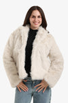 Open Neckline Fur Jacket