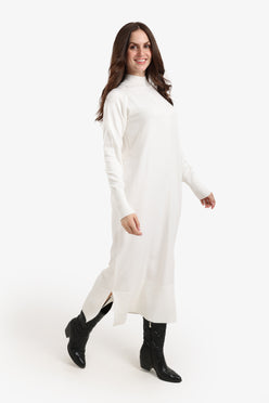 Turtle Neck Midi Dress