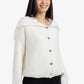 Fold-Over Collar Cardigan